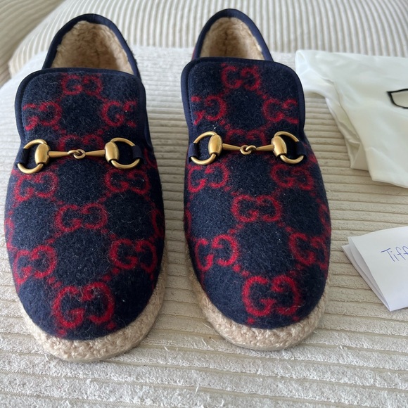 Gucci GG shearling loafers size 39 - Picture 5 of 12